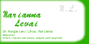 marianna levai business card